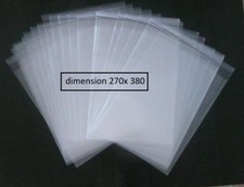 50 POCHETTES PLASTIQUE  PROTECTION BD BANDE DESSINEE 270 X 380 (27X38)