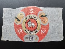 Tintin Kuifje emballage papier pour agrumes (orange citrons etc) RARE  12 sur 18