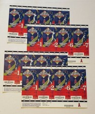 4 Sets of 2008 L.A. ANGELS World Series TICKET SHEETS Phantom Games Anaheim