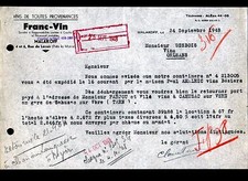 MALAKOFF (92) VINS "FRANC-VIN" en 1948