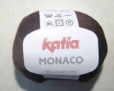 Pelote de laine Katia Monaco marron n° 21 100% coton