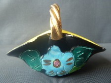  Ancien petit panier en céramique style Vallauris french antique ceramic