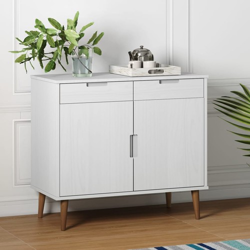 Buffet blanc 90x40x80 - buffet, bois