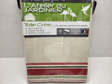 Nappe toile cirée rectangle 140 x 200 cm 6 couverts (70)