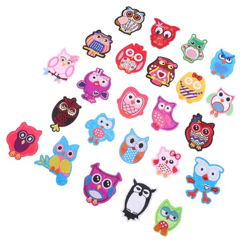 24pcs owl patch vêtements - owl,