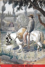 Georges Vallée Le moulin d’Angibault Indre George Sand Nelson gouache 36x24