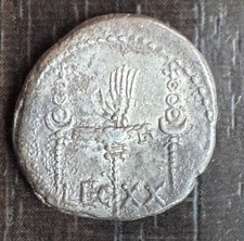 MARC ANTOINE - DENIER DE LA LÉGION (32-31) - PATRAE? LEG XX