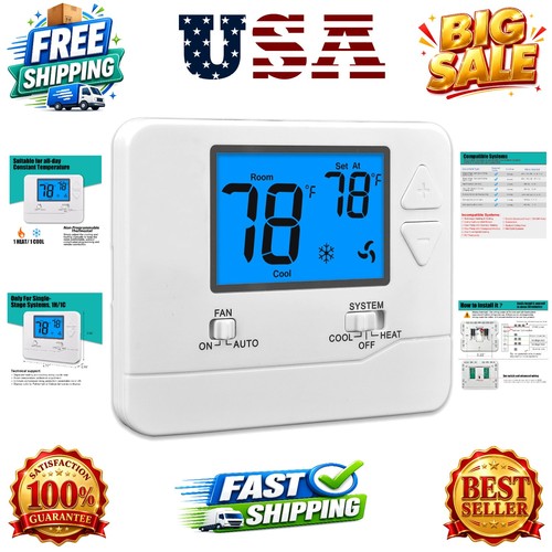 Non programmable thermostats - non-programmable,
