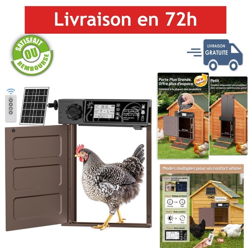 Porte poulailler automatique - porte,