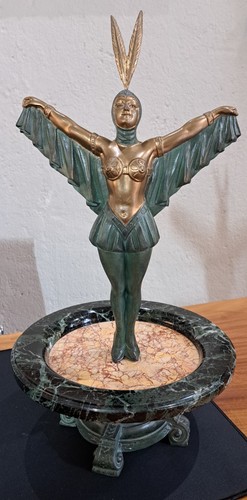 Statue art déco danseuse - statue,