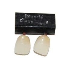 Ancienne paire de prothèses dentaires / dents antérieures De Trey / dentiste