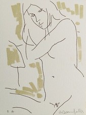 Alain BONNEFOIT - "Nu" - Lithographie originale signée, 1983