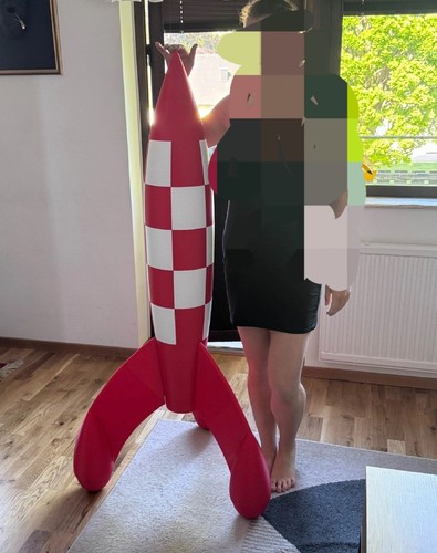 Tintin rocket 150cm - rocket,