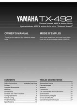 Yamaha TX-492 Tuner Owners