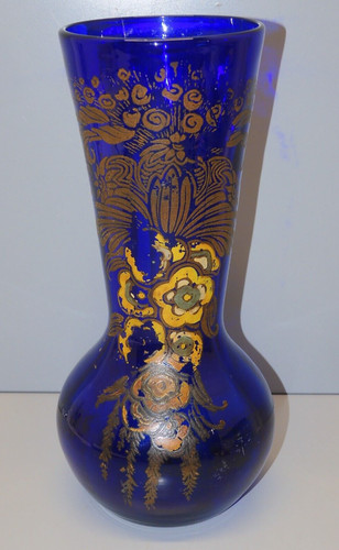 Vase legras bleu - nuit, décor