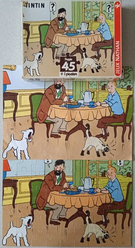 Tintin hergé puzzle 45 - tintin,