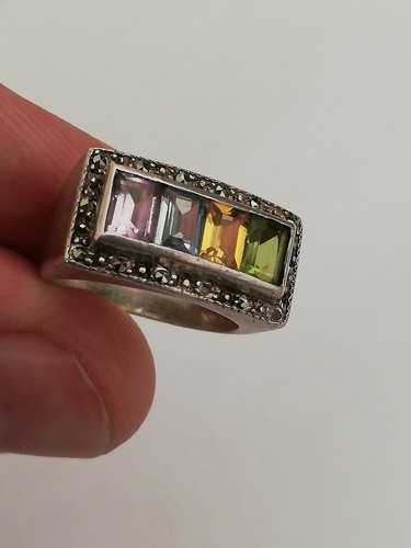 Bague art déco argent - bague, en