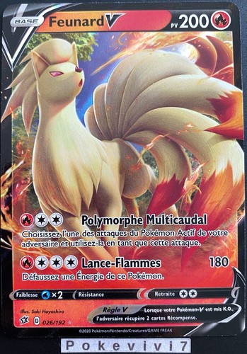 Carte pokemon feunard - feunard, 026/192