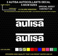 2 Autocollants Décoratifs Autisa- Véhicules & Accessoires, lot de 2 Pièces