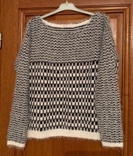 Pull noir et blanc - Taille 38-40 (M, T2) EU