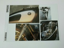 Yamaha SR 500 de 1992 Deutsche Prospectus Catalogue Brochure Moto 