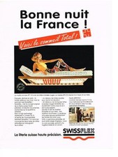 PUBLICITE ADVERTISING   1993   SWISSFLEX   matelas literie