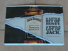Tôle plaque Métallique pub collector JACK DANIEL’S HONEY / No plaque émaillée