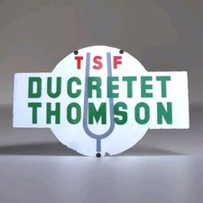 PLAQUE EMAILLEE TSF DUCRETET