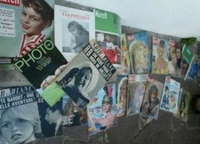 BRIGITTE BARDOT LOT DE 20 REVUES DIVERSES ELLE MATCH  PHOTO NOIR ET BLANC ETC...