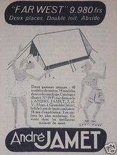 PUBLICITÉ 1953 ANDRÉ JAMET