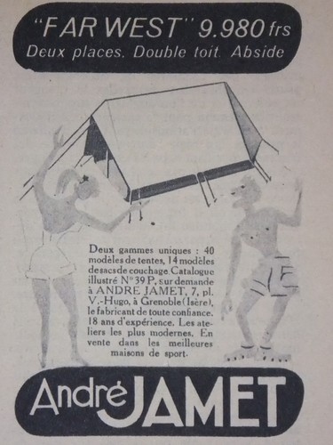 Publicité 1953 andré jamet - andrÉ,