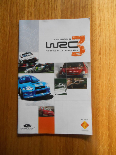 Wrc3 notice ps2 - (sans, jeu)