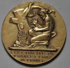 Médaille de table - EDF-GDF