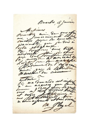 Liszt marie pleyel lettre - [liszt],