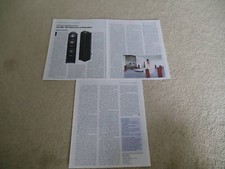 KEF 205 Référence Haut Parleur Review, 3 Pgs , 2003, Rare Test