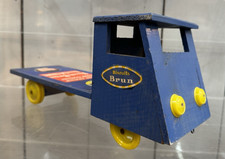 BISCUITS BRUN et Pâtes à la Lune rare jouet ancien en bois vers 1945