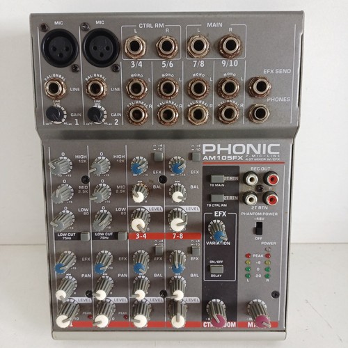Phonic am105fx mic line 4 - am105fx, mic/line