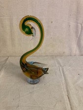 figurine en verre thème cygne