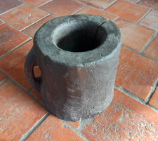 Ancien mortier tronc d'arbre