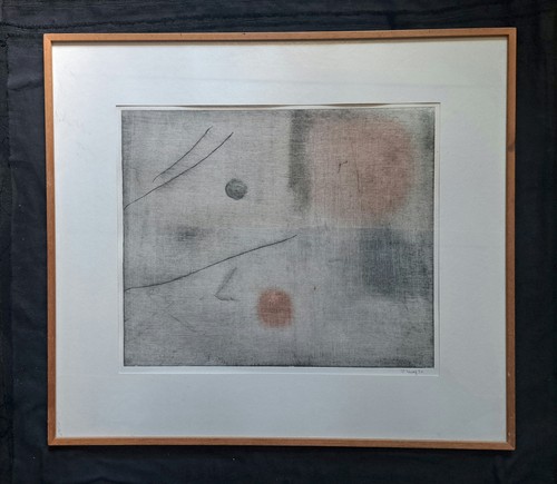 Tableau monotype surréaliste