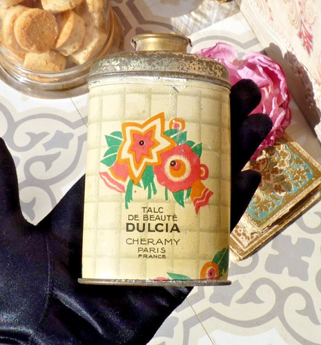 Ancienne boite talc de - boite, "talc