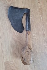 Outils anciens - Belle hache à bûcher de sabotier manche à boule modèle...