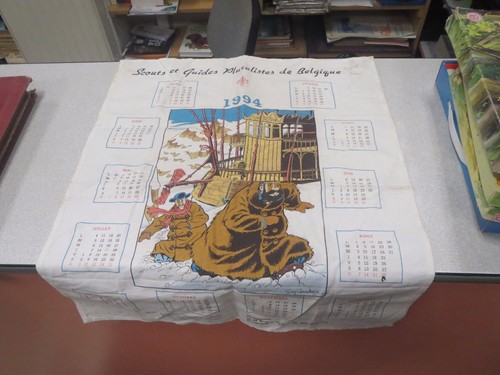 Calendrier tissus scouts - tissus,