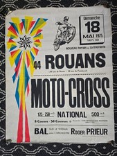 Affiche moto-cross national à