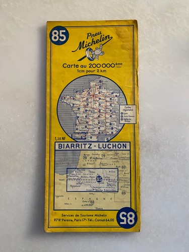 Ancienne carte michelin - carte,