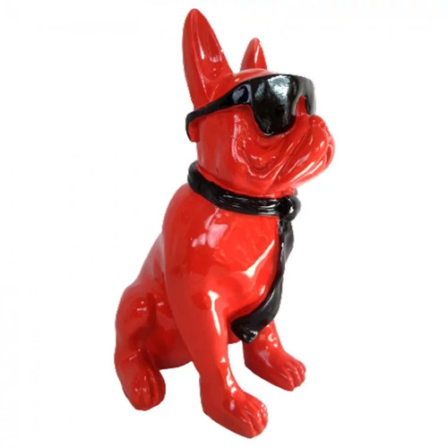 Statue chien bouledogue