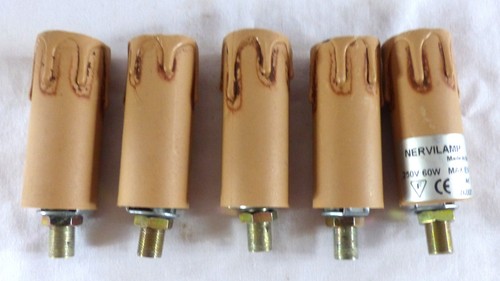 Lot fausses bougies avec - bougies,