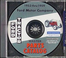 Ford Tracteur Pièces Livre CD 1953 1954 1955 1956-1959 Naa Jubilé 600 700 800