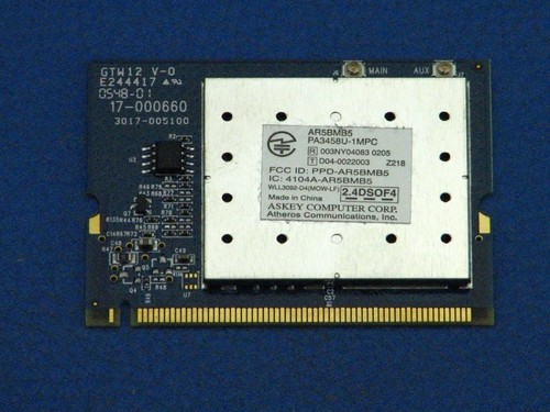 Minipci wlan système - système, toshiba