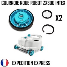 KIT 2-4 COURROIES AXES ROUES DE ROBOT NETTOYEUR PISCINE INTEX ZX300 REMPLACEMENT